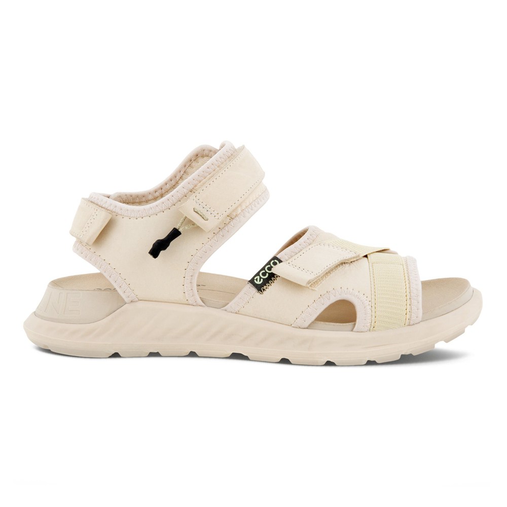 ECCO Womens Sandals Beige - Exowrap 3S Velcro - CKD-263945